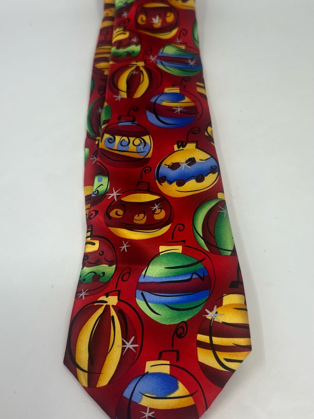 2008 J. Garcia Creme de Menthe Hangover Collection 47 Christmas Balls Silk Tie